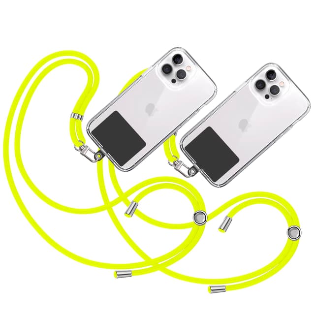 TBOC 2X Band Handykette SchlüsselBand Handyschnur [Gelbes Fluor] 📱🔑🔒