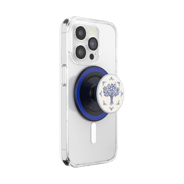 🌿 PopSockets MagSafe-kompatibler runder Telefongriff - Olive Tree Tile