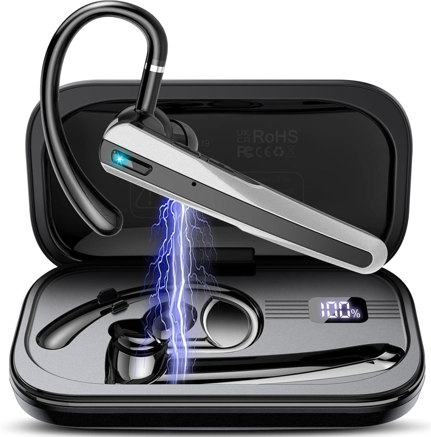 Angebot: Atheewon V5.3 Bluetooth Headset mit Dualer Rauschunterdrückung