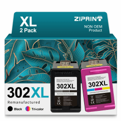 🖨️ ZIPRINT 302 XL Patronen Kompatibel für HP 302 Druckerpatronen Multipack