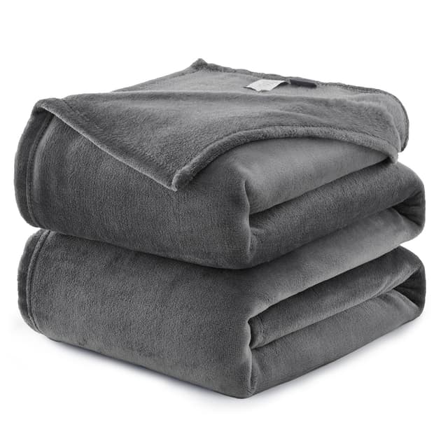 🛋️ WAVVE Kuscheldecke Flauschig Decke Fleecedecke - Sofadecke Grau 220x240 cm Wohndecke Couchdecke Weich, XXL Groß Decke Sofa Leicht 220 x 240 cm Grau