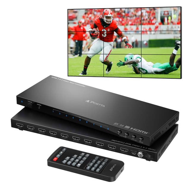 Angebot: 4K Videowand-Controller 3x3 mit 19 Anzeigemodi 😎