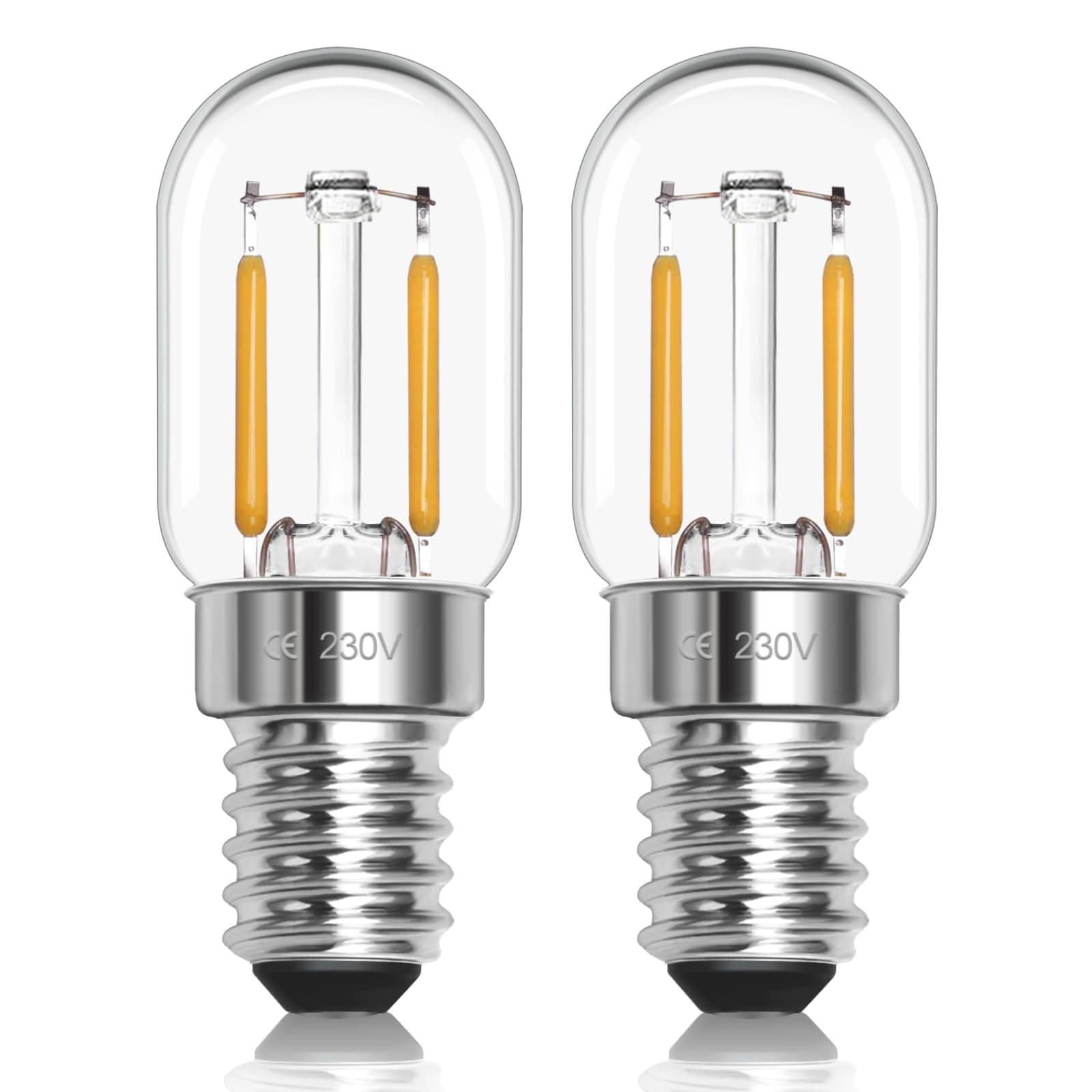🌟 LED Kühlschranklampe E14 1W 230V - 2er-Set 1w Neutralweiß 🌟