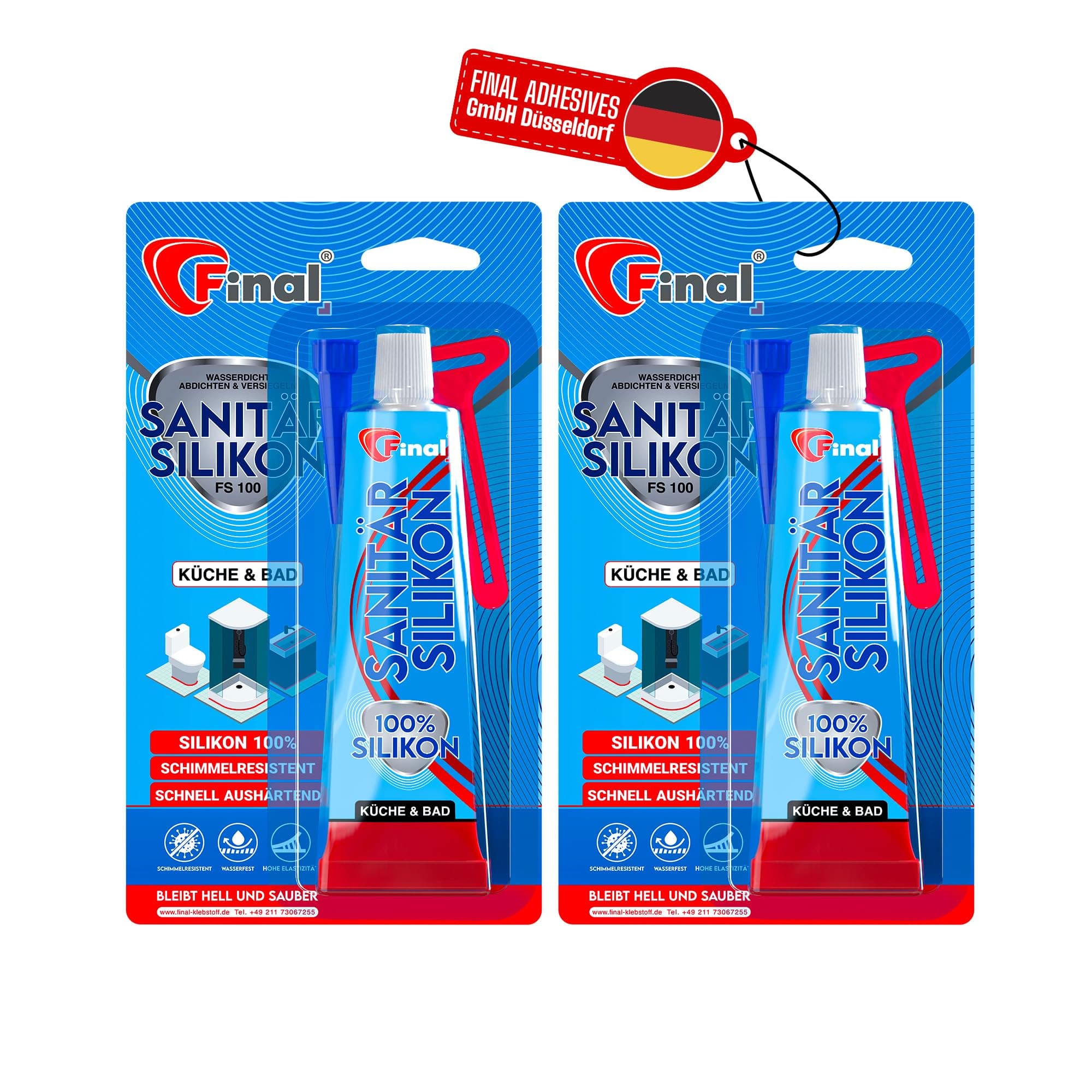 Angebot: FINAL Sanitär Silikon 2x50ml 🚿