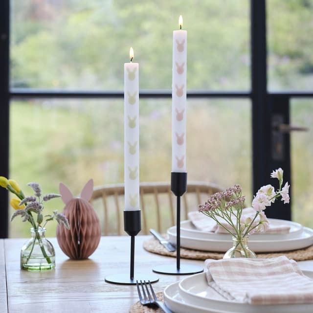 🐰🕯️ Spezielles Osterhasen-Abendessenkerzen 2er-Pack!
