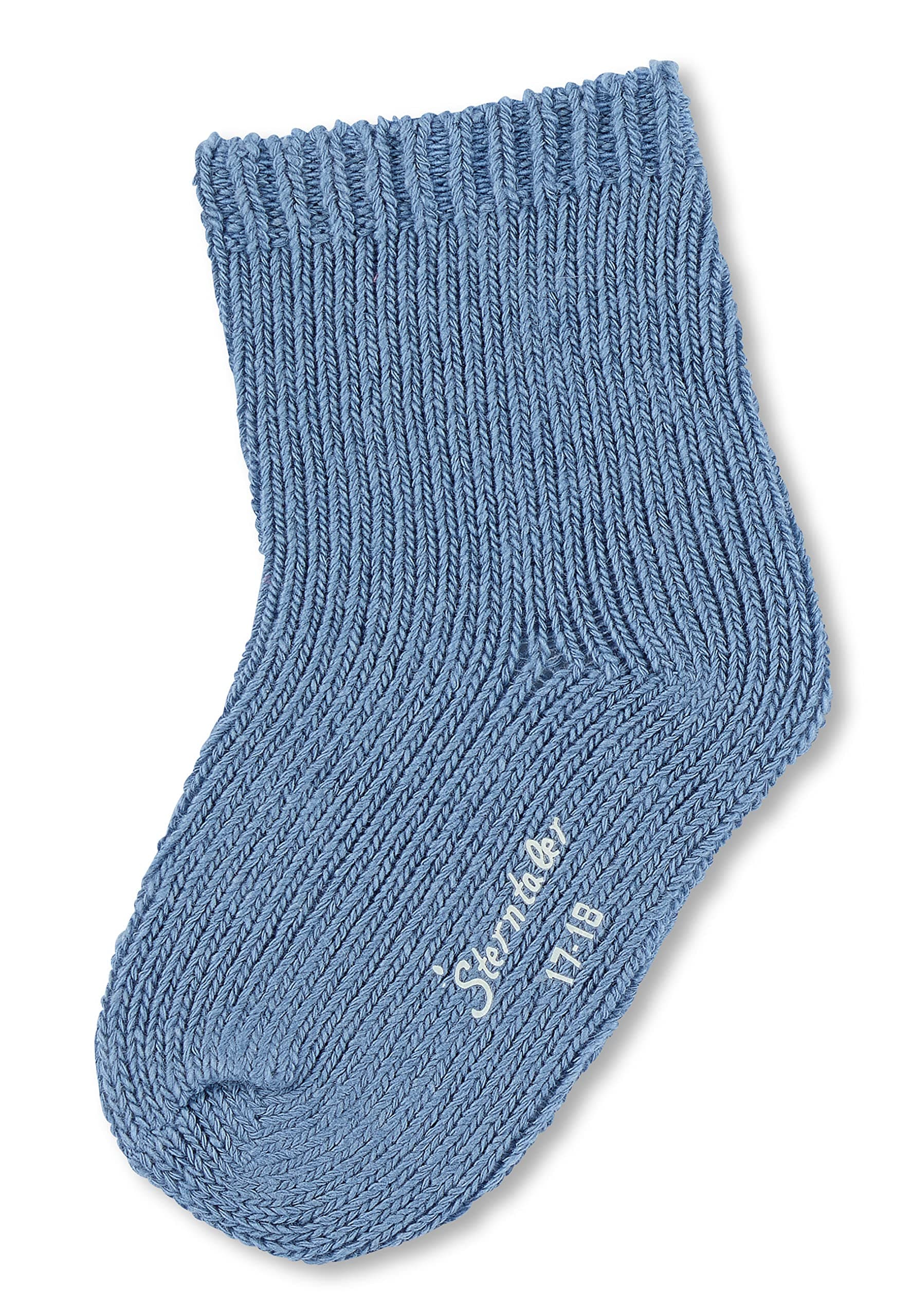 Schnäppchen! Sterntaler Baby Jungen Baby Socken Söckchen uni Wolle 34 Mittelblau 🧦👶