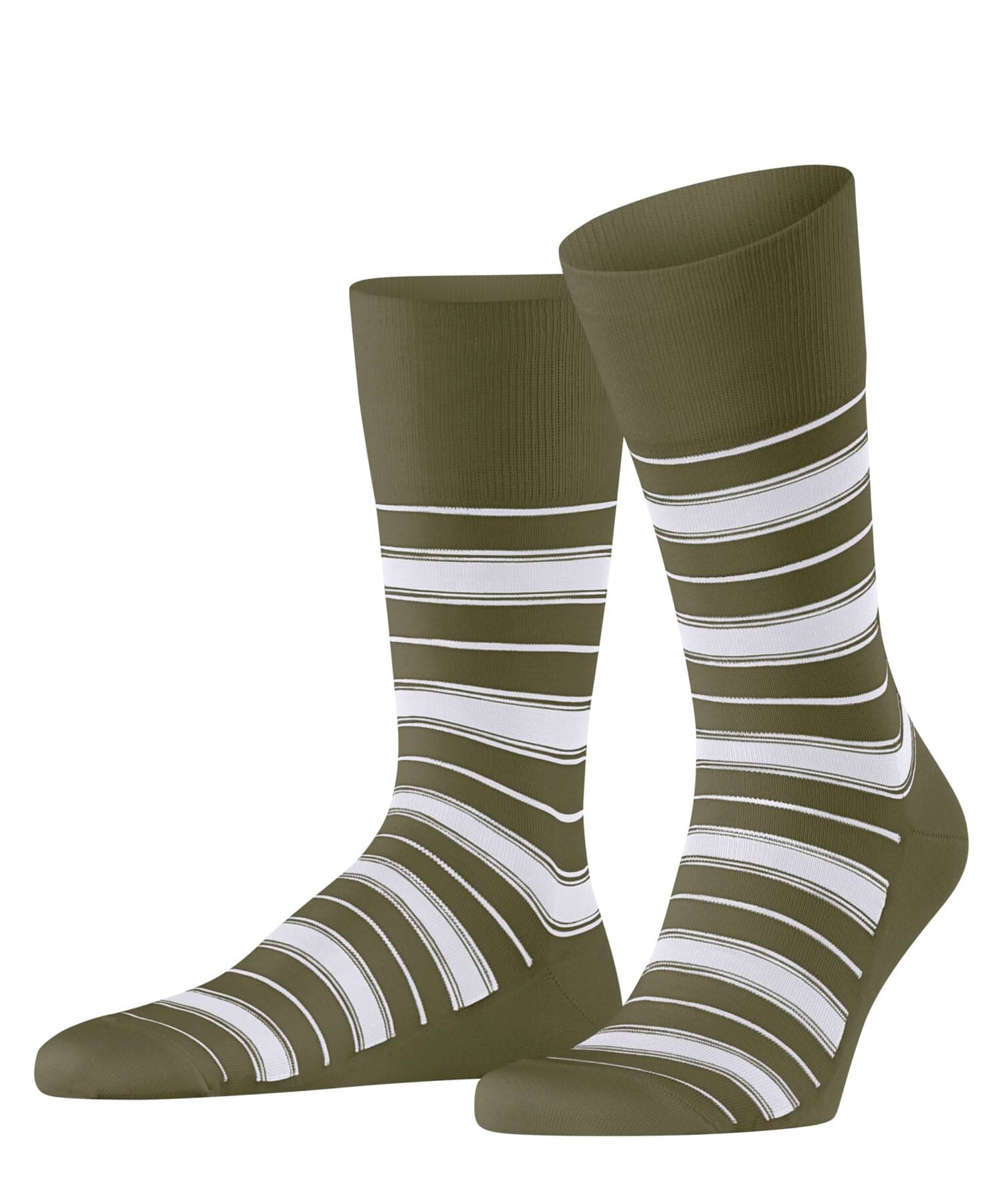 FALKE Herren Shirtline Socken 🐊 Grün Crocodile 7503 - Nachhaltige Baumwolle