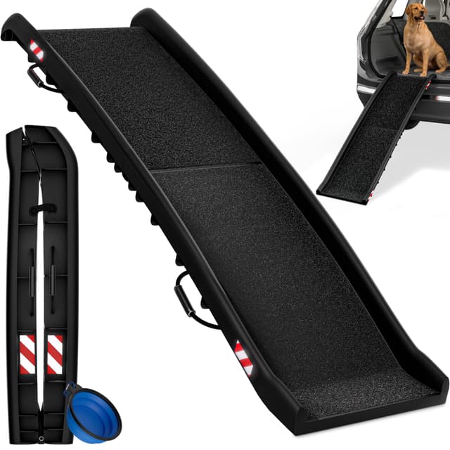 🐾 CADOCA® Hunderampe Auto klappbar 90kg 🚗🐕