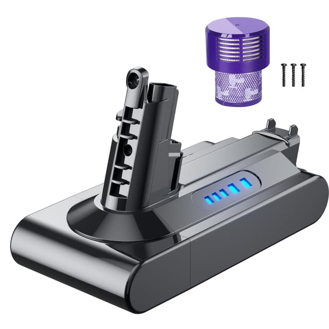 6000mAh V10 Akku für Dyson, Powtree Ersatzakku für Dyson V10 SV12