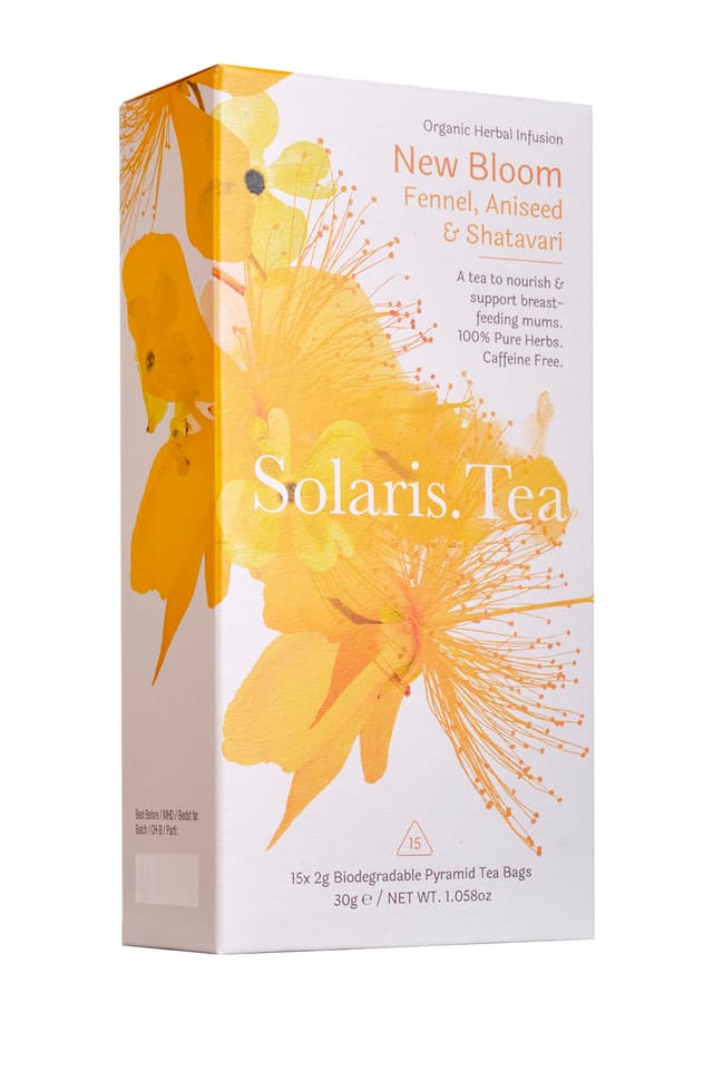 Solaris Tea - NEUE BLOOM/Biologisch abbaubare Pyramiden-Teebeutel/BIO & VEGAN / 15x2g 🍵🌿