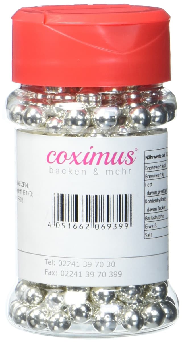 Angebot: Cake Company Perlen silber ⚪️, gross 🍰, 60 gr 6mm 1er Pack 🎉