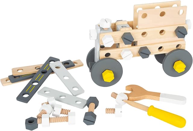 🔨🔧 Small Foot Konstruktionsset Miniwob aus Holz - Kreativer Bausatz für Kinder ab 3 Jahren!