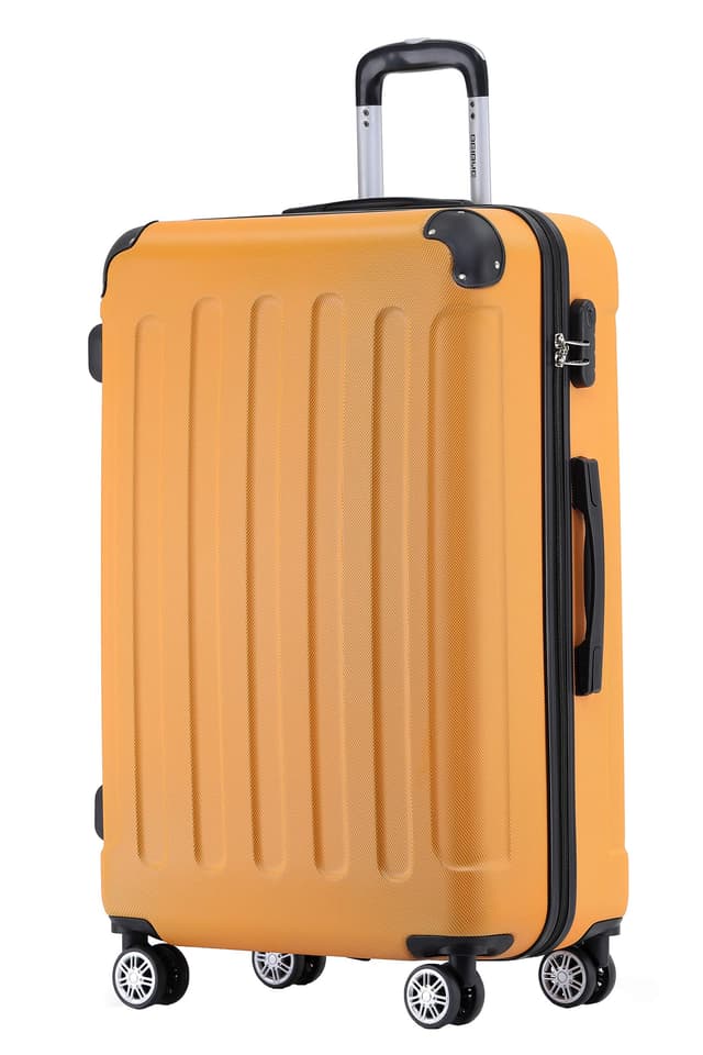 🌟 BEIBYE Zwillingsrollen Hardcase Reisekoffer Koffer Trolleys Hartschale XL-L-M in 14 Farben 🧳🌈