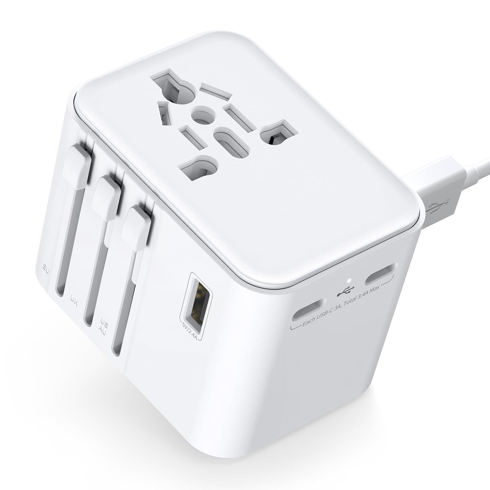 2025 Neueste Reiseadapter Weltweit mit USB Anschlüssen 🌍🔌