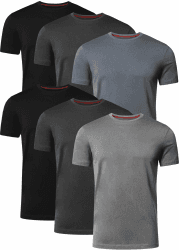 🔥 Mega Angebot! FULL TIME SPORTS® Tech 6Er-Pack Herren-T-Shirts XXL Pack-t5 🎉