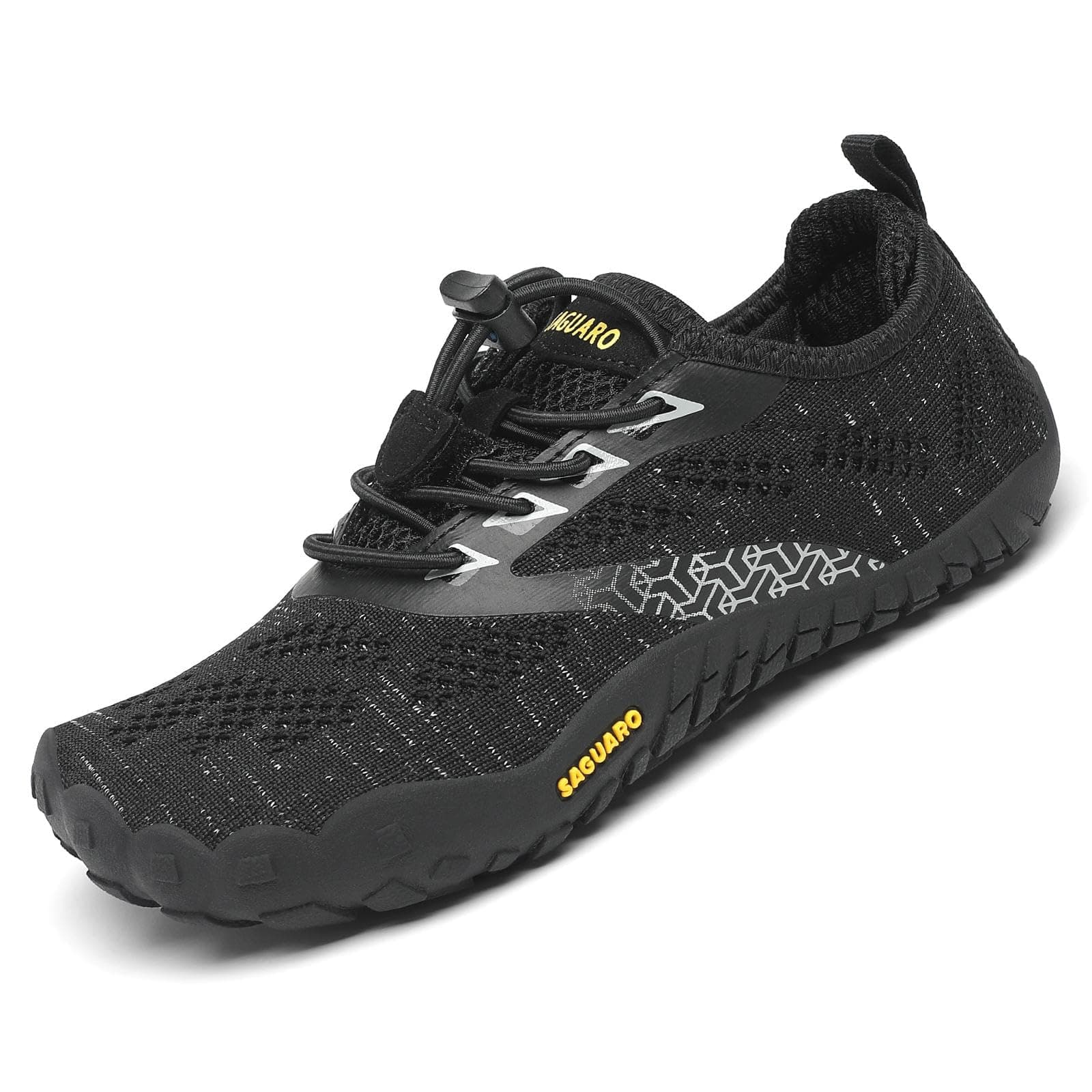 SAGUARO Kinder Barfußschuhe Schnell Trocknend Badeschuhe, 24-36 EU 28 EU Schwarz 👟🌞