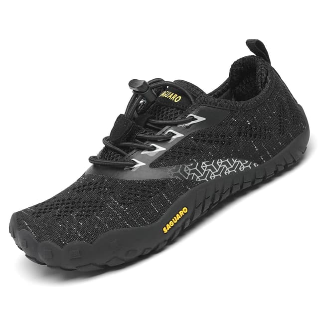 SAGUARO Kinder Barfußschuhe Schnell Trocknend Badeschuhe, 24-36 EU 28 EU Schwarz 👟🌞