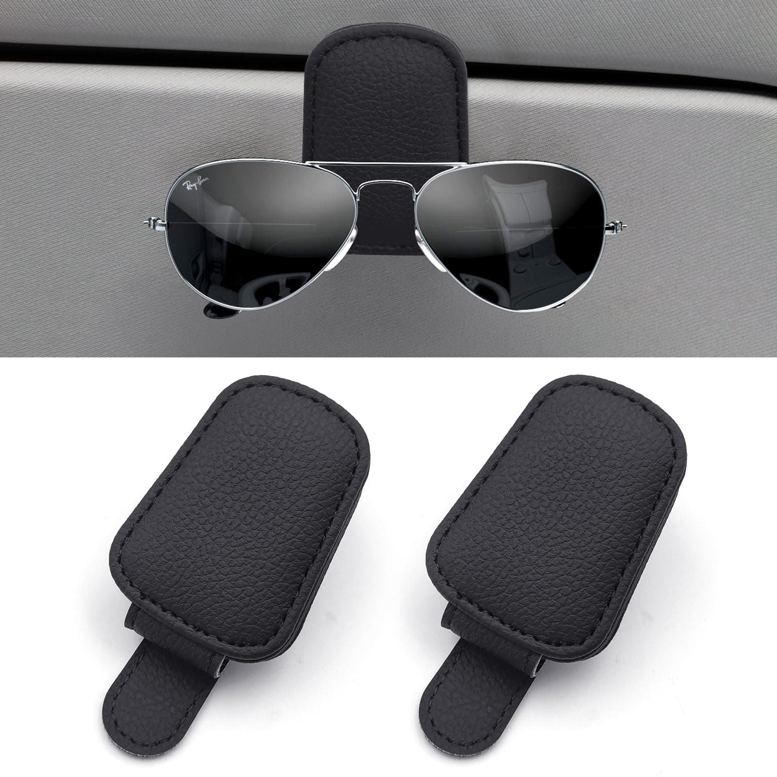 🕶️ Lofez Sonnenbrillenhalter Auto 2er Set – Magnetischer Brillenclip für Sonnenblende 🚗