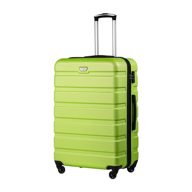 🧳 COOLIFE Hartschalen-Koffer Trolley Rollkoffer Reisekoffer in Apfelgrün 🍏