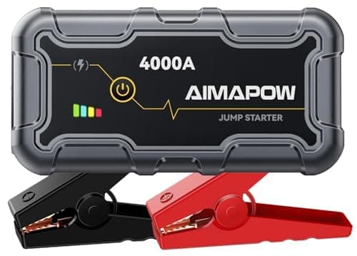 AIMAPOW Starthilfe Powerbank 4000A Auto Starthilfe mit LED-Taschenlampe 🚗🔋