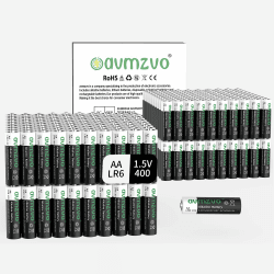 🔋 avmzvo AA-Batterien LR6 1,5V 400 Stück - Langlebige Alkaline Batterien mit 10-Jahres-Garantie! 🔋