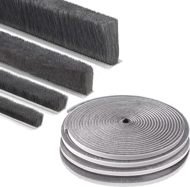 🪟🚪 Bürstendichtung Meterware mit Nut von 5mm bis 25mm für Fliegengitter Dichtung Fenster Türen 🪟🚪