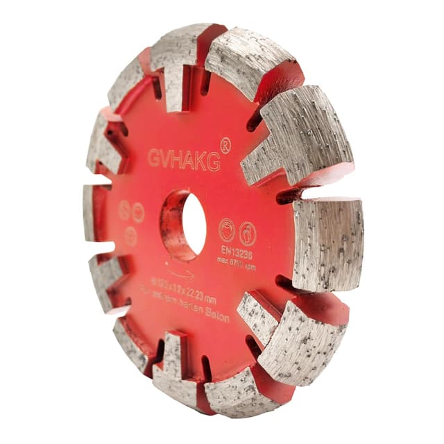 GVHAKG Tuck Point Diamant Fräser,V-Segment Premium-Qualität (120x17x12x22,23mm) 120x17x12x22,23mm Industriell
