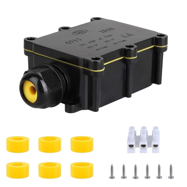 SZFUDIGO Wasserdichte Abzweigdose für den Außenbereich, IP68, 2-Wege-Stecker-Draht 🌧️💡