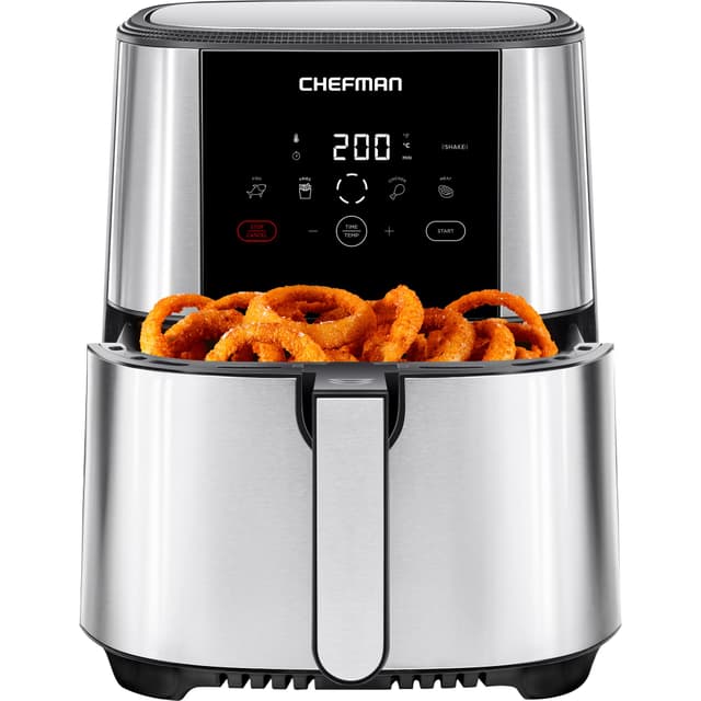 Chefman TurboFry Touch Heißluftfritteuse, 4.75L Familiengröße 🍟🍗🐟
