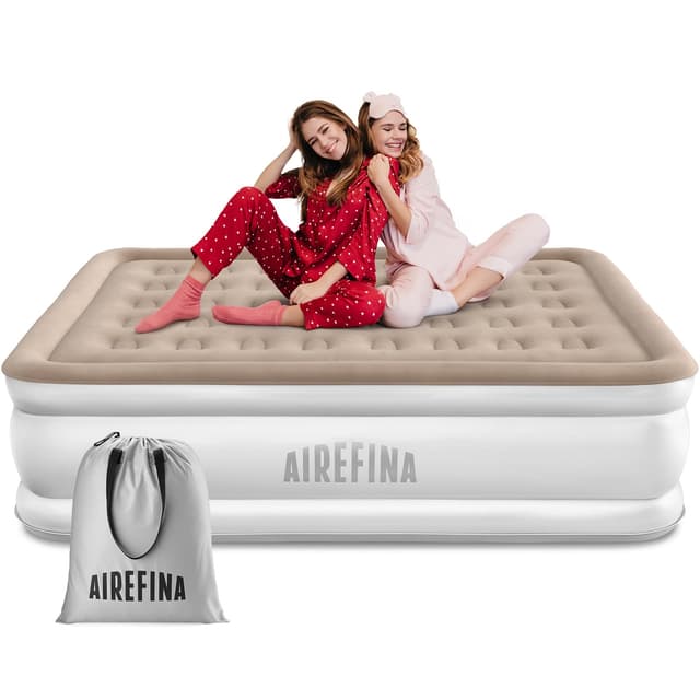 🌟 Airefina Luftmatratze mit Integrierter Pumpe - Premium Gästebett 🛏️