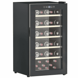 🍷🌟 HOMCOM Weinkühlschrank, 91 L - 41 Flaschen, Schwarz 🌟🍷