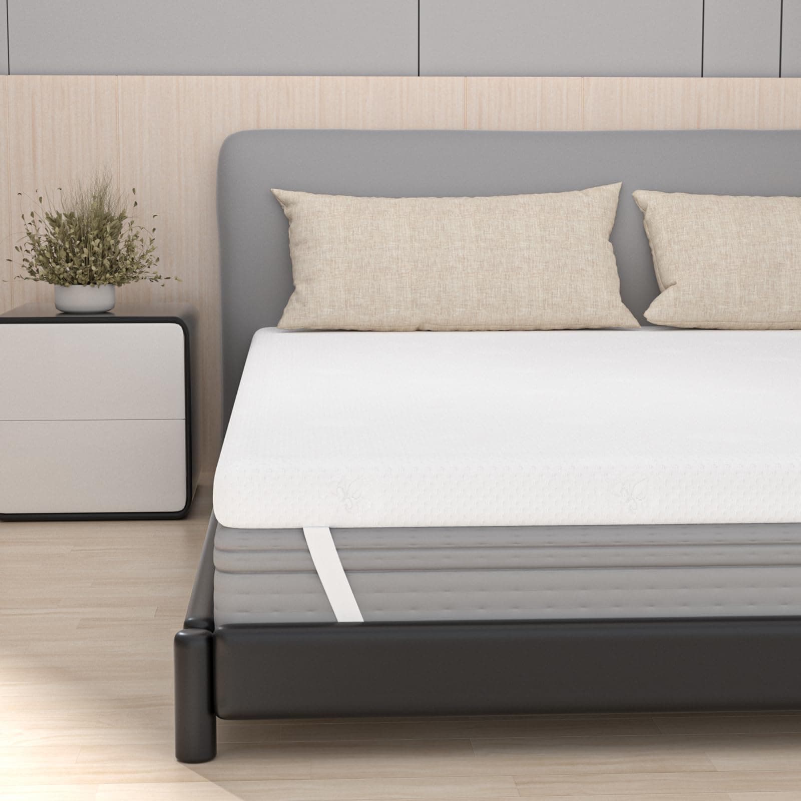 🌟 FRIDEKO 8cm Höhe Matratzentopper 140x200cm - H2&H3 Gel Memory Foam Topper