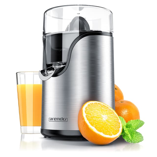 Arendo - Zitronenpresse elektrisch Edelstahl 100 Watt 🍋🍊🍈