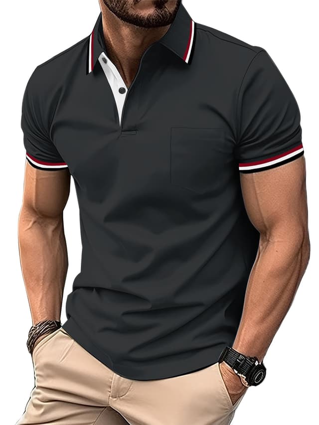 Zitysport Herren Kurzarm Polo Shirt 🏌️‍♂️ Atmungsaktiv & Elegant 🌟