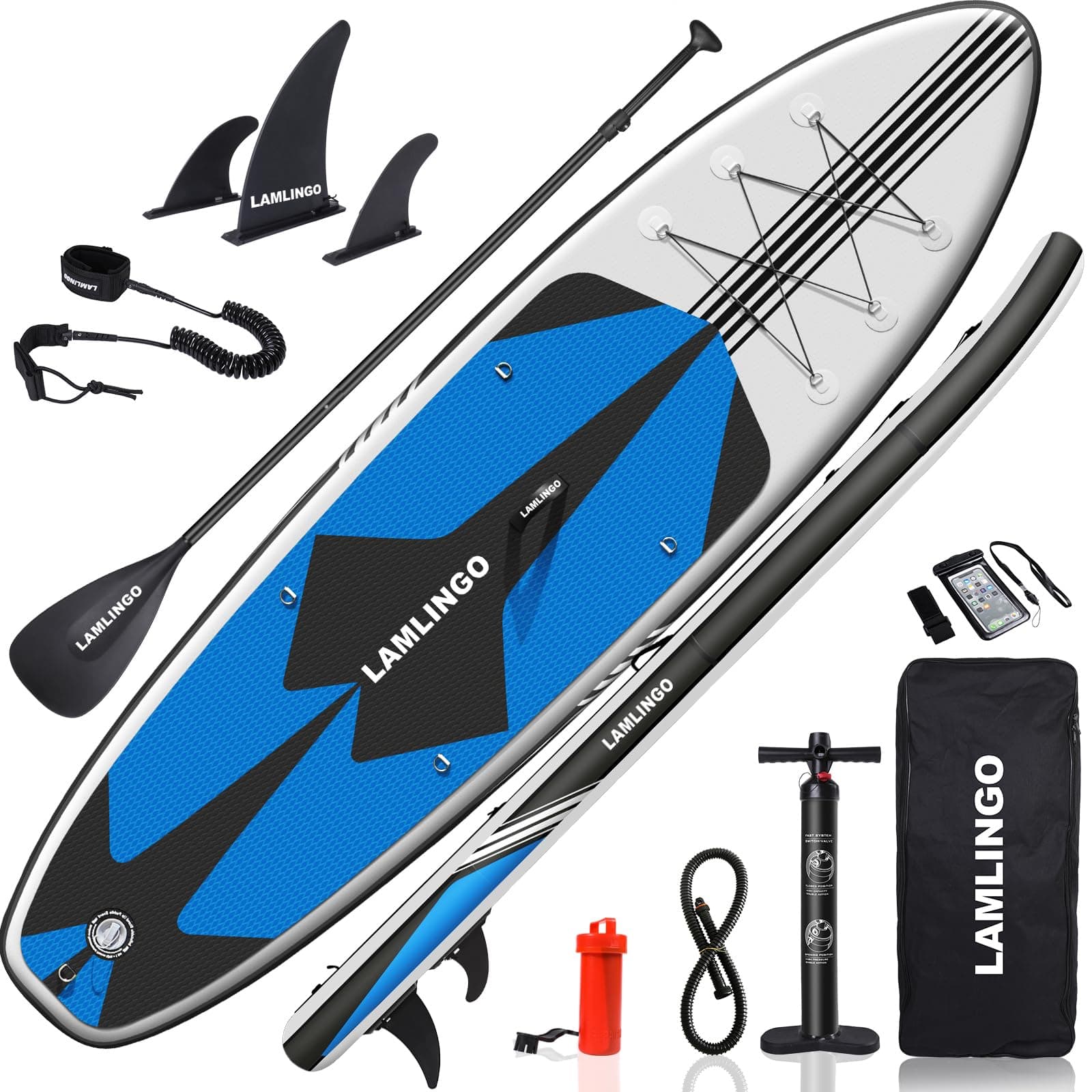 🏄 Rolimate SUP Board Paddle Board Set für Sport Rudern - Ozeanblau 320 cm