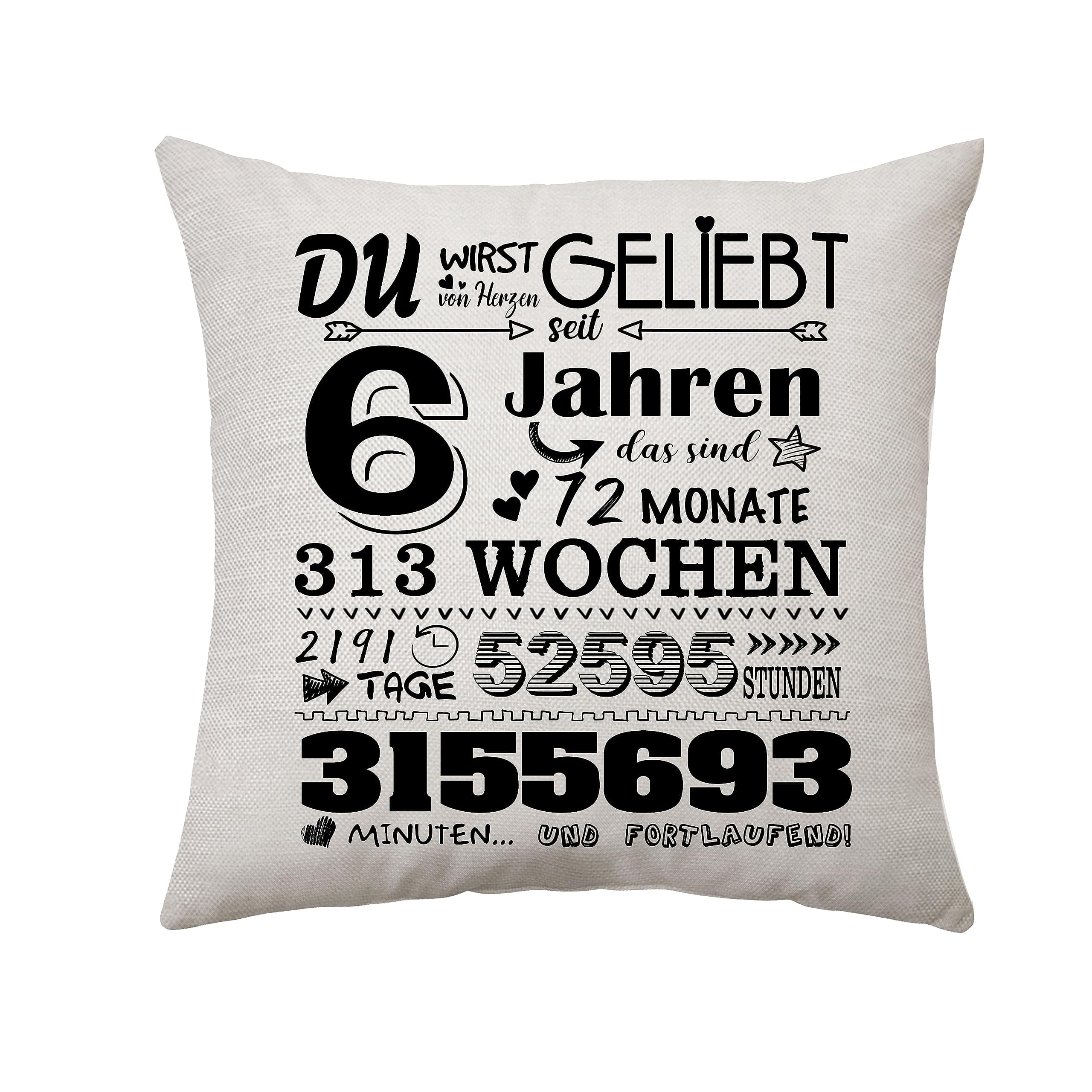 Aconesong Geburtstagsgeschenk für Mädchen Jungen Kissenbezug 45x45cm(6th) 🎁