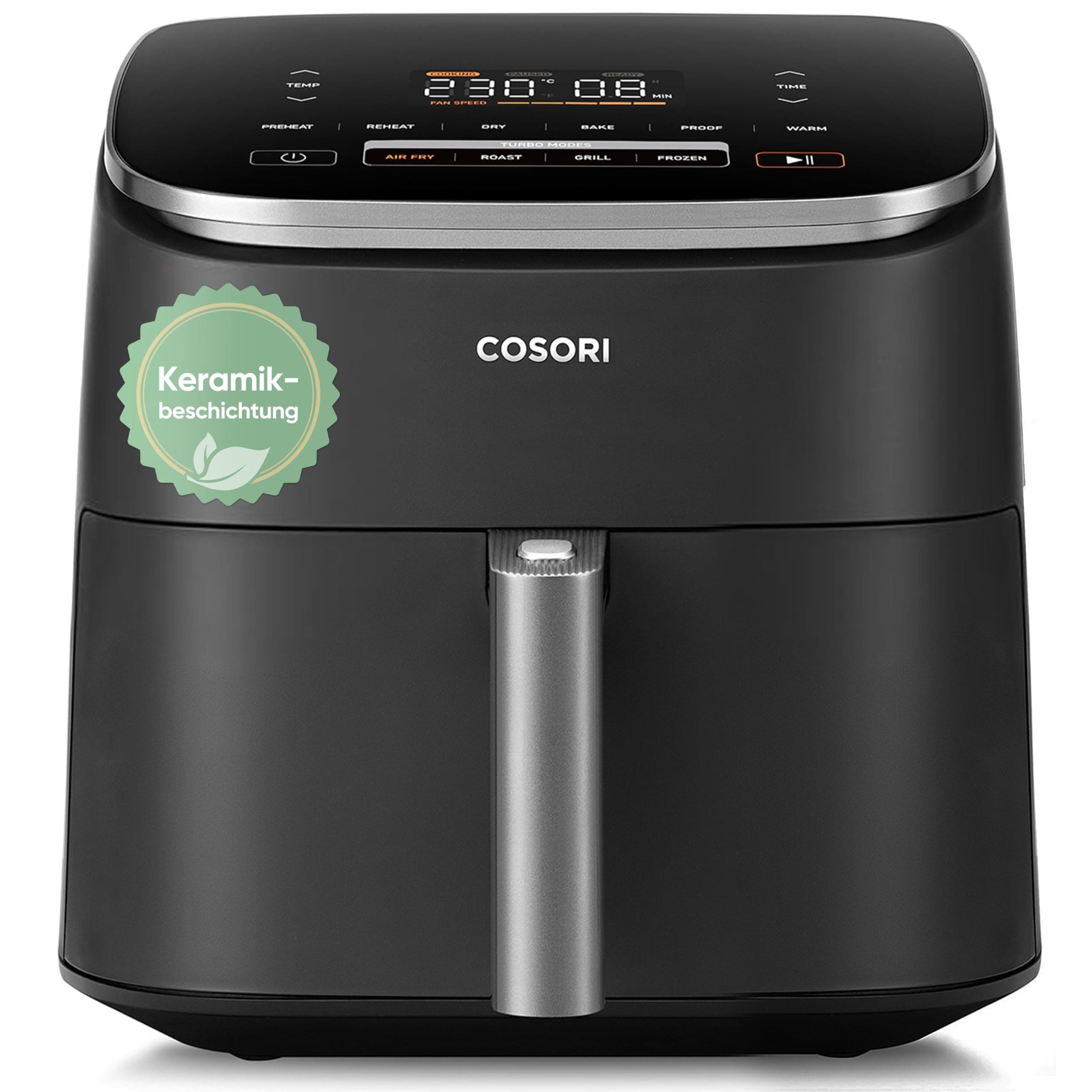 🔥 Cosori Turboblaze Airfryer, Heißluftfritteuse mit Keramikbeschichtung 9-in-1 XXL 6L 🍳
