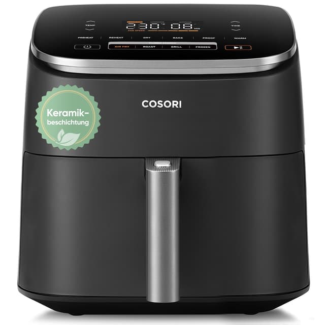 🔥 Cosori Turboblaze Airfryer, Heißluftfritteuse mit Keramikbeschichtung 9-in-1 XXL 6L 🍳
