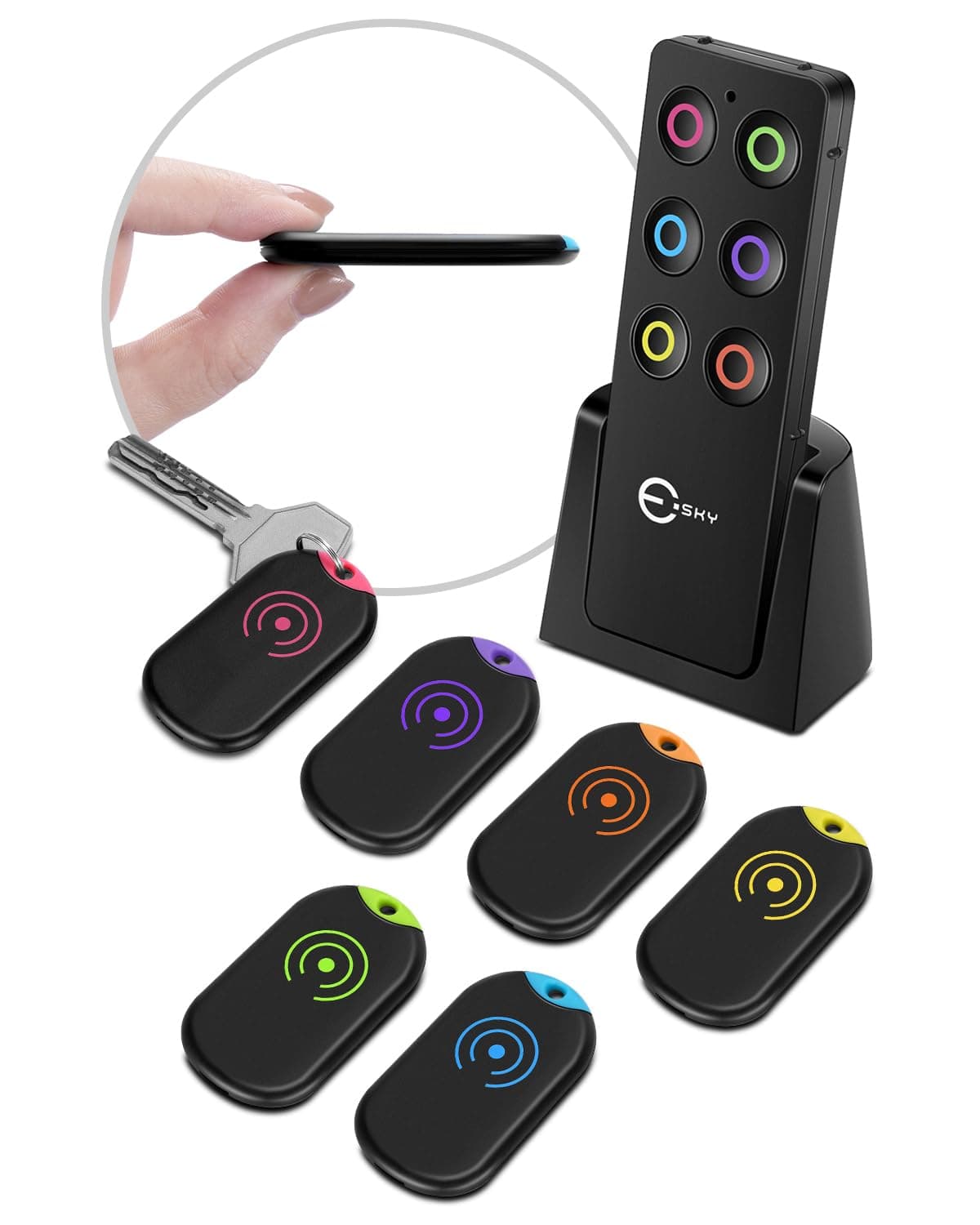 🔑🔊 Esky Ultra Slim Schlüsselfinder 6-er Slim - Sonderangebot!