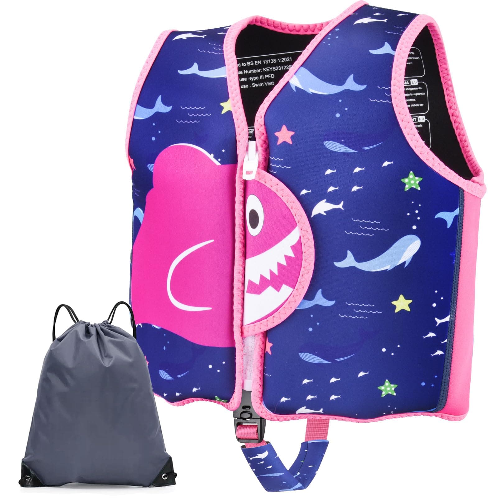 🌊👶 YIKANWEN Neopren Schwimmweste für Kinder und Babys - Ideale Schwimmhilfe für Jungen und Mädchen