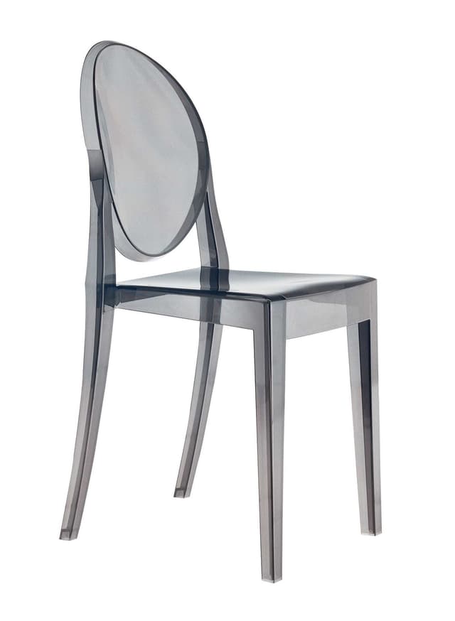 🪞🪟 Kartell Victoria Ghost Stuhl Fumè 2er-Satz