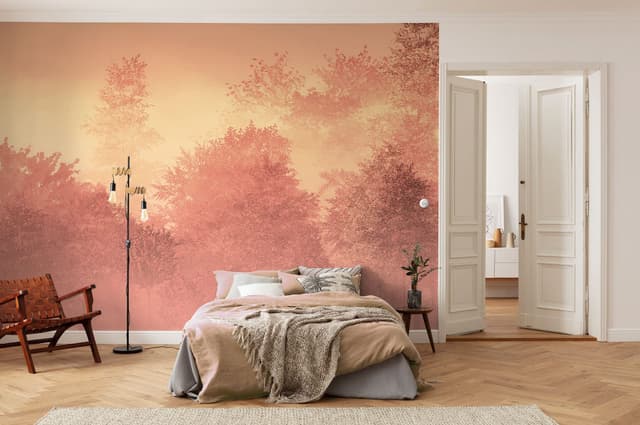 🌲🎨 Komar Vlies Fototapete - Heartwood - Größe: 400 x 250 cm - Tapete, Design, Wohnzimmer, Schlafzimmer