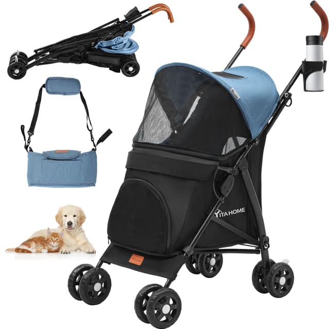 🐶 YITAHOME Tragbarer Hundebuggy für kleine Hunde und Katzen 🐱