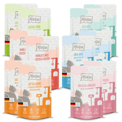 🐱🍲 MjAMjAM - Premium Nassfutter für Katzen - Probierpaket, 12er Pack (12 x 125 g) 🍲🐱