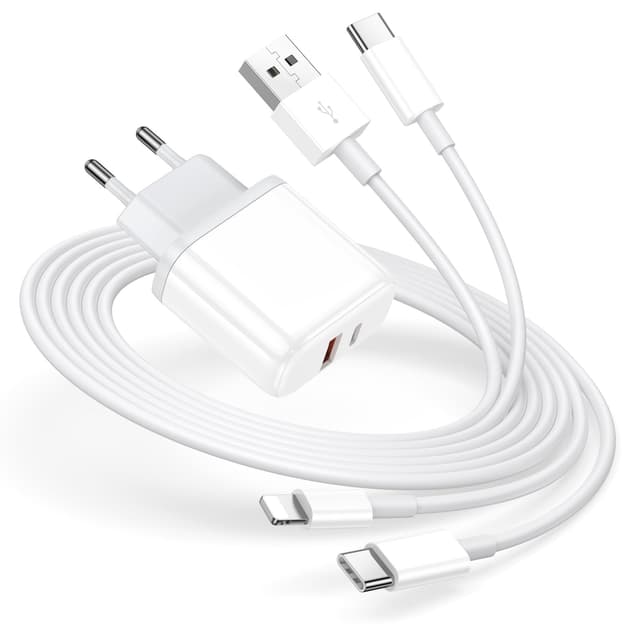 🔋 2Pack USB C Ladegerät Ladekabel, 20W Adapter Netzteil für iPhone 16 15 14 13 12 11 Pro Max SE XS XR 8 Plus