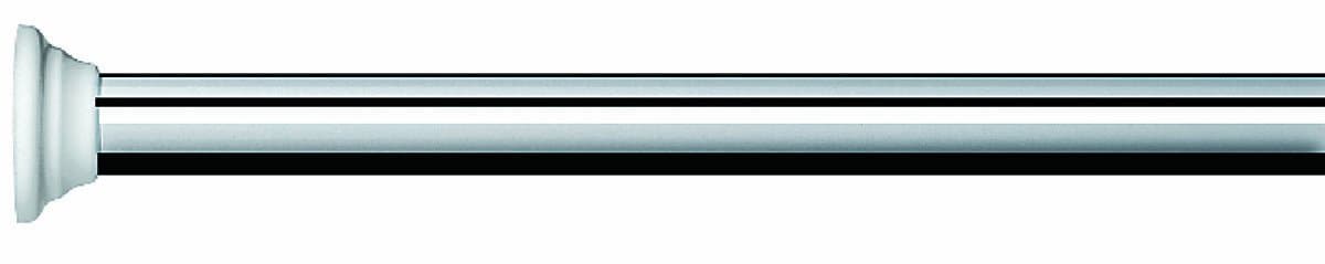 Spirella Teleskopstange Decor Universal | Duschvorhangstange | Verstellbar und sicherer Halt | Silber 90x90 cm, 170x75 cm, 90x80x90 cm, Grau