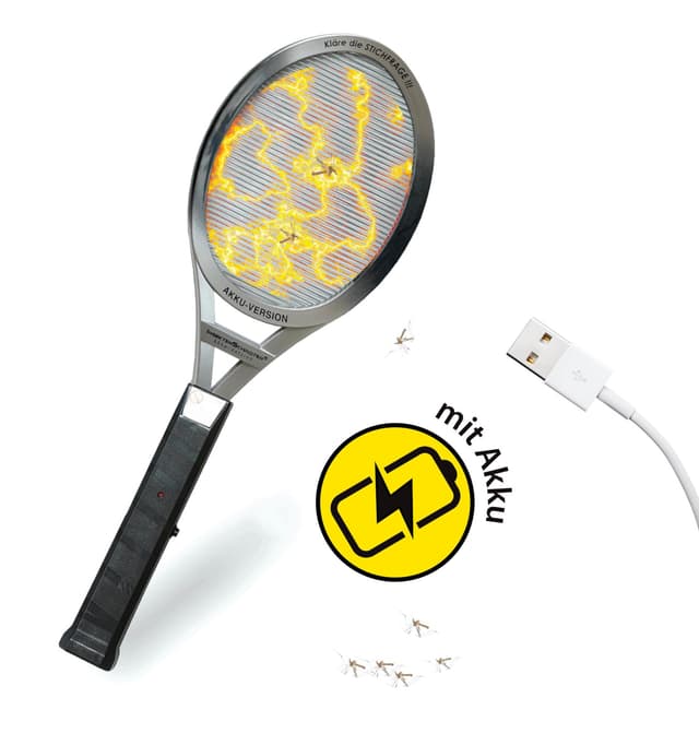 🪰🔋🔌 InsektenSchröter Elektrische Fliegenklatsche mit Akku 7960 - Sonderangebot!