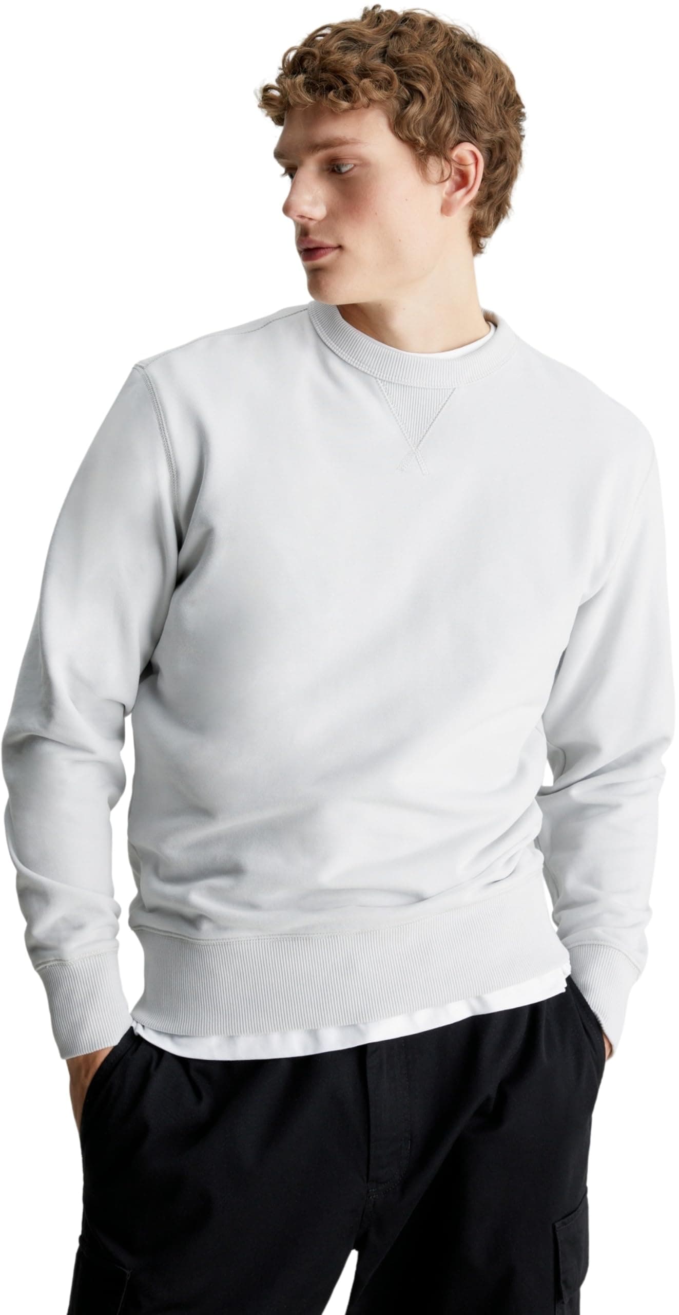 Calvin Klein Herren Sweatshirts 3XL Große Größen Grau (Lunar Rock) 🌟👕