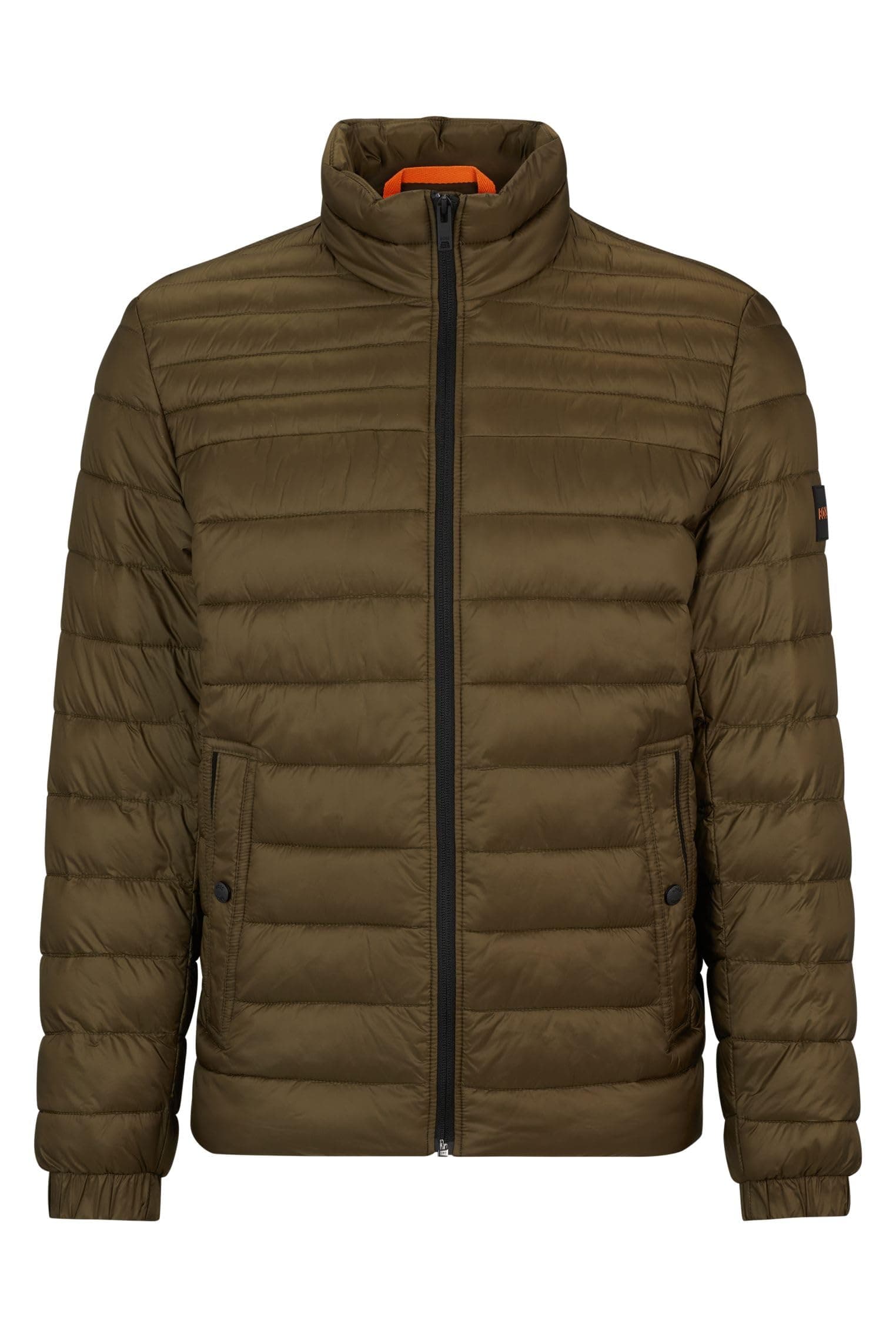 🧥 BOSS Herren Oden1 Wasserabweisende Steppjacke mit Logo-Aufnäher 44 Open Green368 Deal - Nur 92.7€!