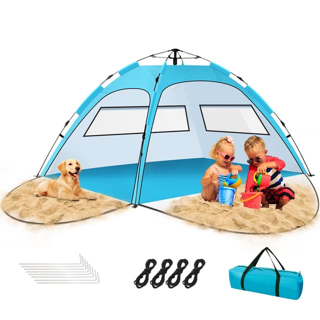 🏖️ Purebox Strandmuschel für Familien-Strandcamping und Gartengrill 🌞